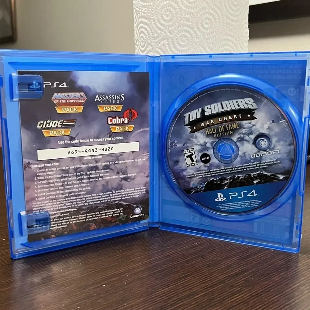 TOY Soldiers War Chest Hall of Fame Edition PS4 Game Complete CIB Disc Works